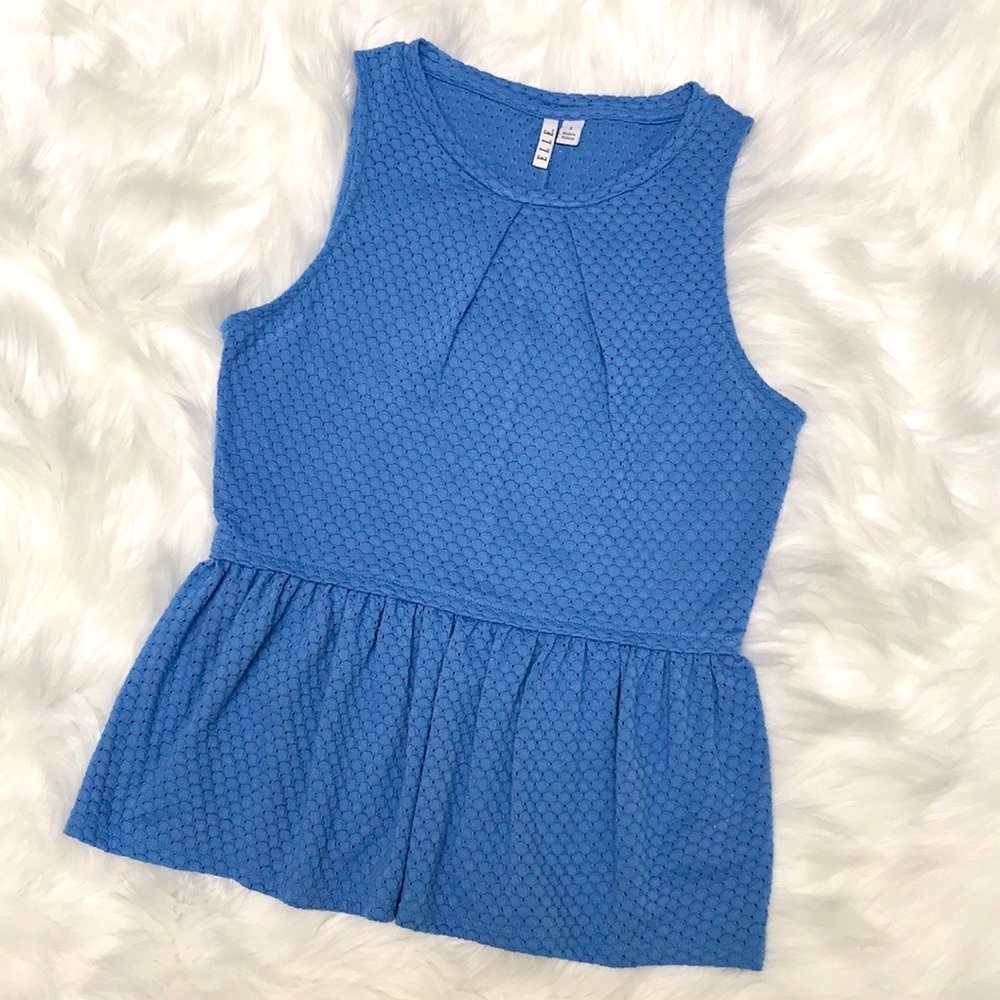 Blue Sleeveless Top Size Small